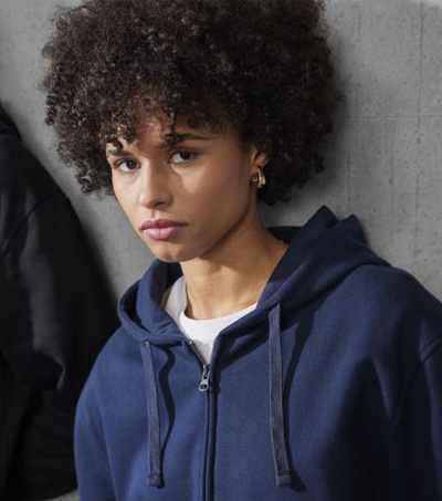 B&C Mikina so zipsom